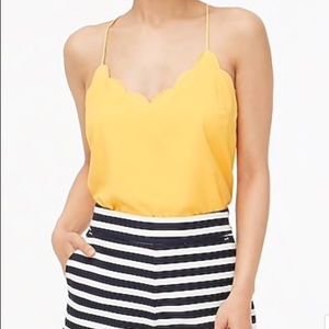 Jcrew factory scalloped cami top